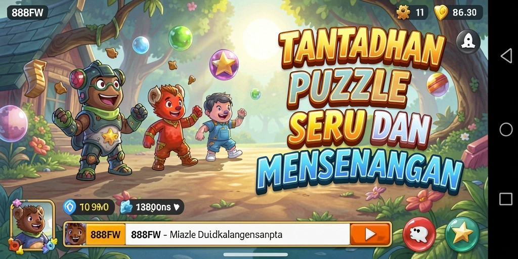 Gameplay menarik 888FW dengan berbagai teka-teki menantang.