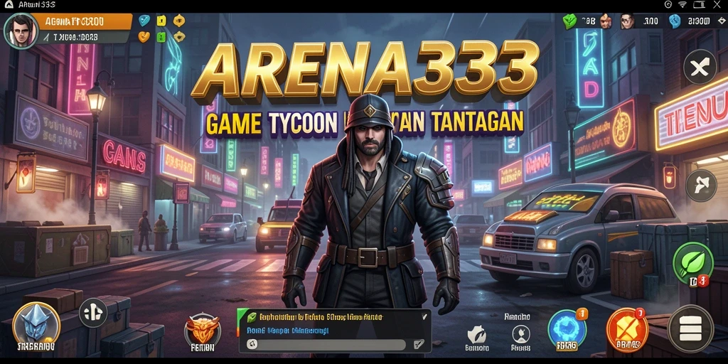 Tampilan gameplay ARENA333 yang menarik dan penuh strategi Tycoon.