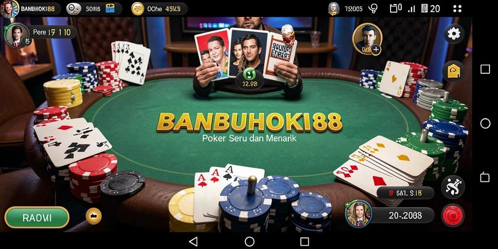 Tampilan gameplay BANBUHOKI88 yang menarik saat bermain Poker.