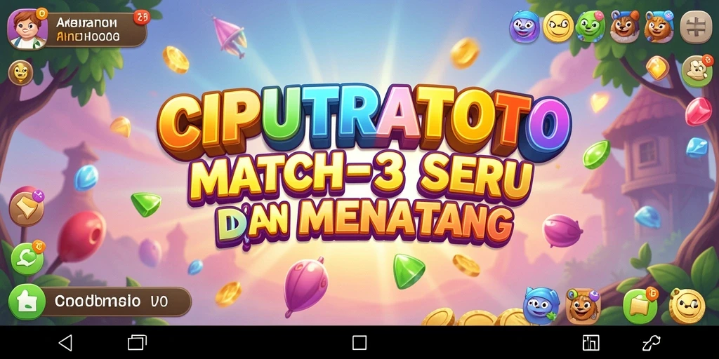 Tampilan gameplay seru CIPUTRATOTO dengan kombinasi warna-warna cerah.