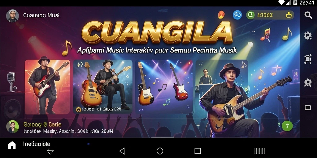 Tampilan screenshot utama CUANGILA menampilkan variasi gameplay yang menarik.