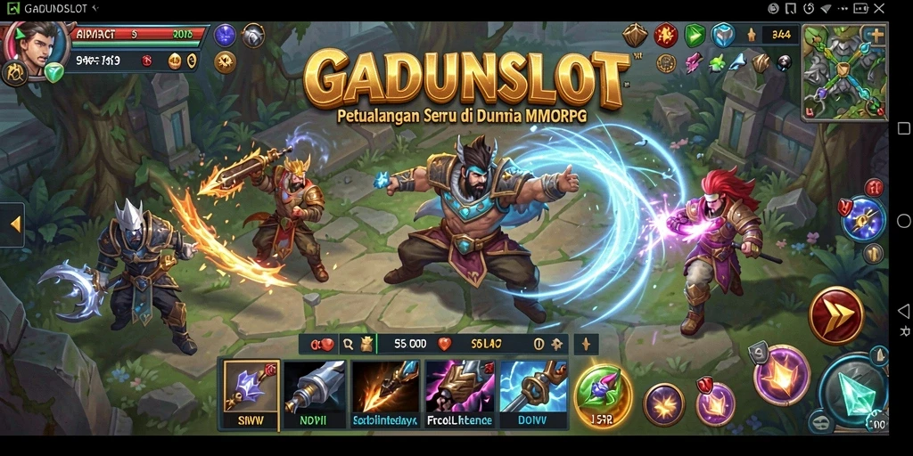 Gameplay seru dalam dunia MMORPG GADUNSLOT yang penuh petualangan.