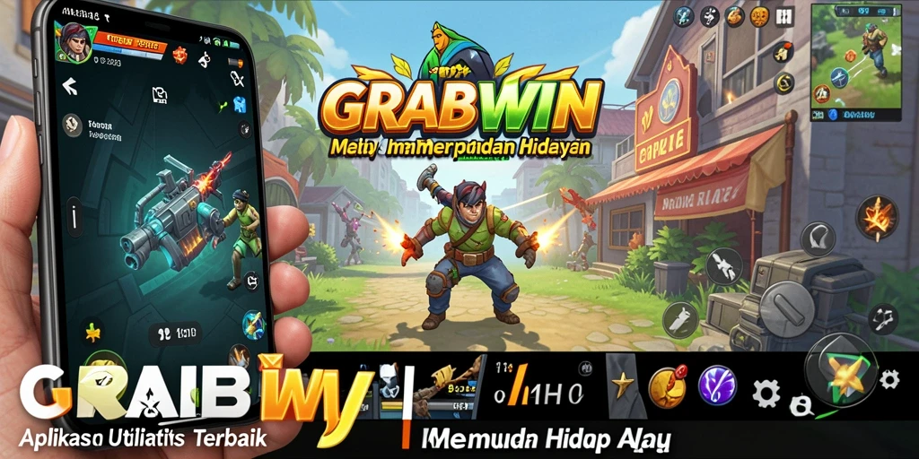 Tampilan antarmuka GRABWIN yang ramah pengguna dan menarik.