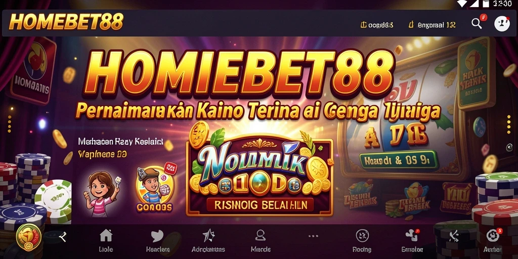 Tampilan menarik dari gameplay Kasino di HOMEBET88.