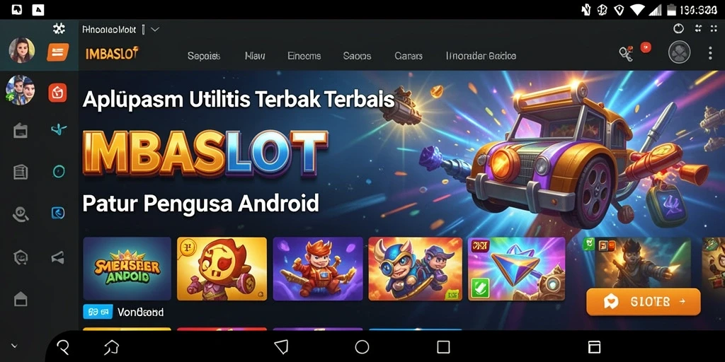 Tampilan antarmuka aplikasi IMBASLOT yang memudahkan pengguna.