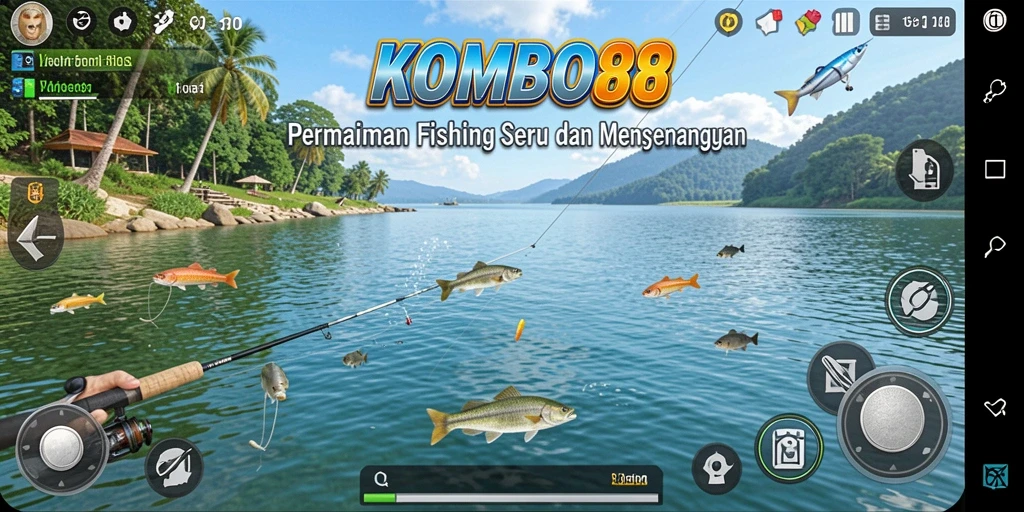 Tangkapan ikan yang beragam dalam gameplay yang seru.
