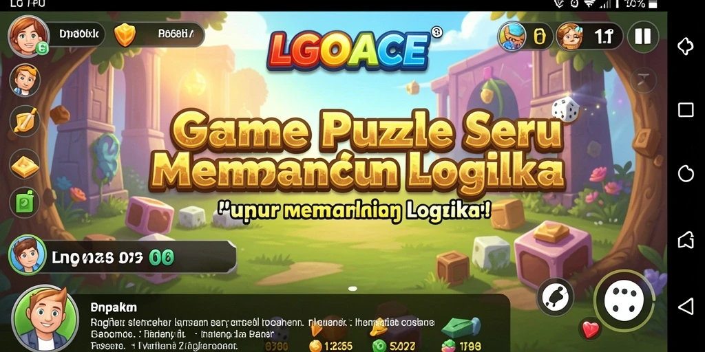 Tangkapan layar gameplay LGOACE menampilkan tantangan puzzle yang menarik.