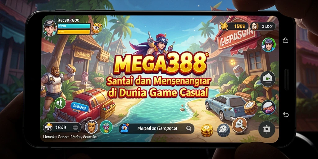 Screenshot gameplay MEGA388 yang menampilkan karakter dan tingkat kesulitan.