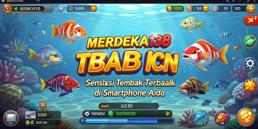 Screenshot gameplay <strong>MERDEKA138</strong> menampilkan aksi menembak ikan yang seru.