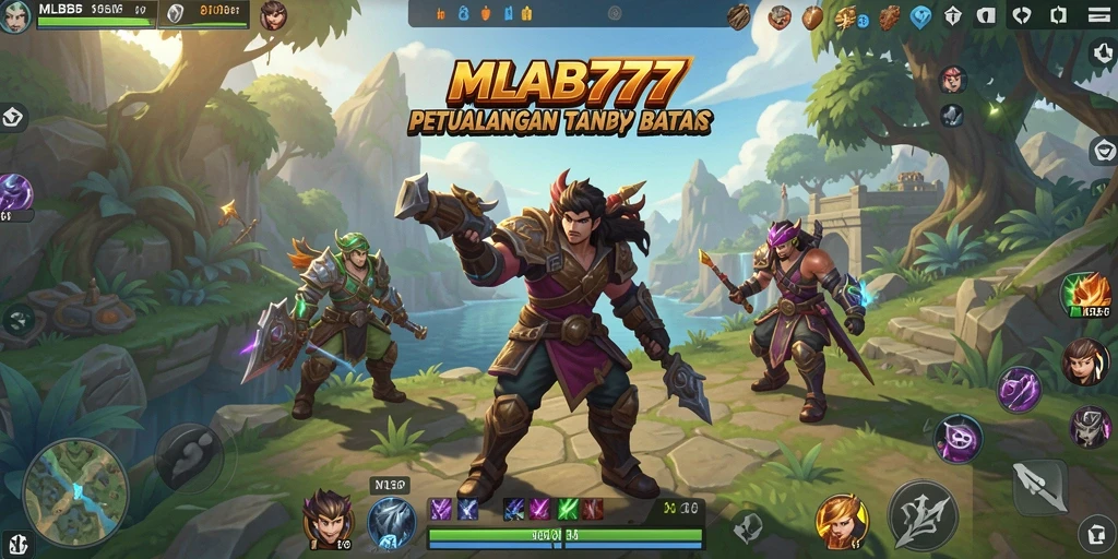 Tampilan gameplay menawan dari MLBB777 dalam dunia terbuka.
