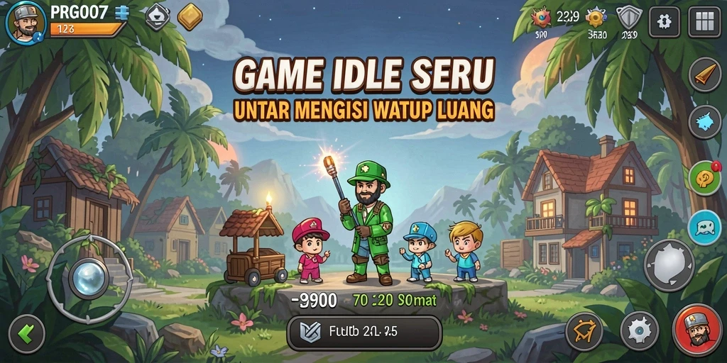 Screenshot gameplay PRG007 memperlihatkan aksi seru dalam game Idle.