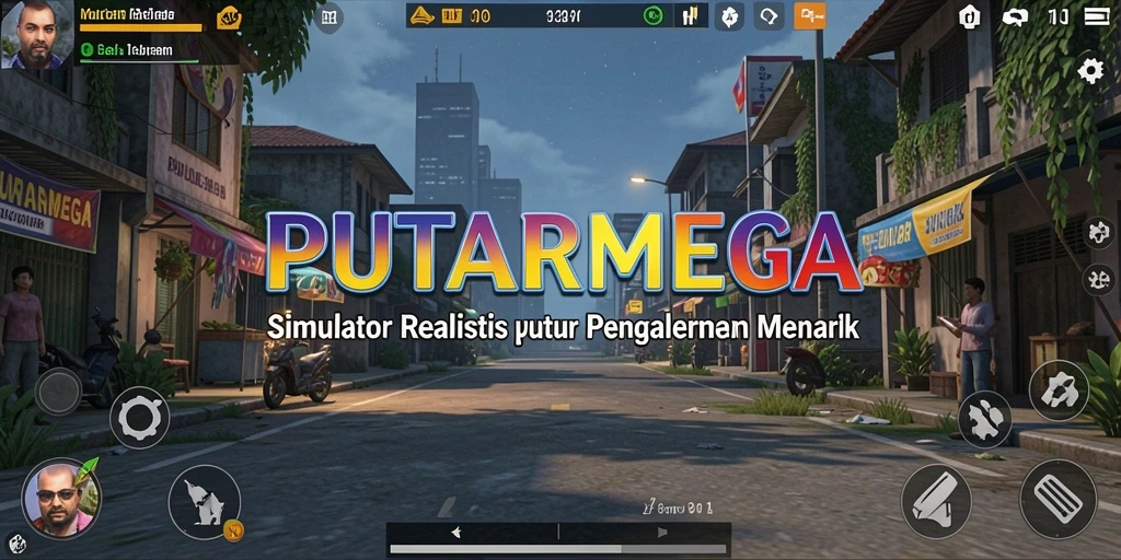 Gameplay PUTARMEGA yang menarik dan interaktif.