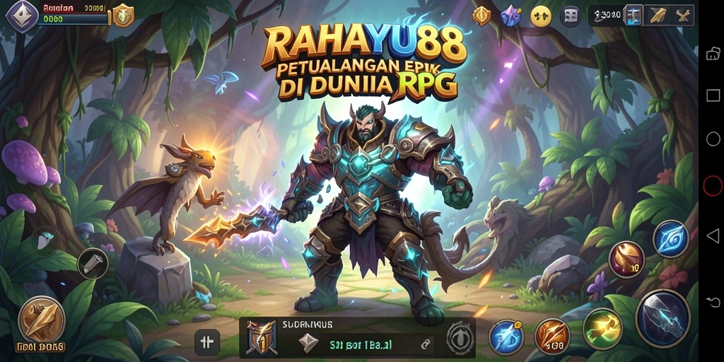 Tangkapan layar RAHAYU88 menampilkan aksi seru dalam pertempuran RPG.