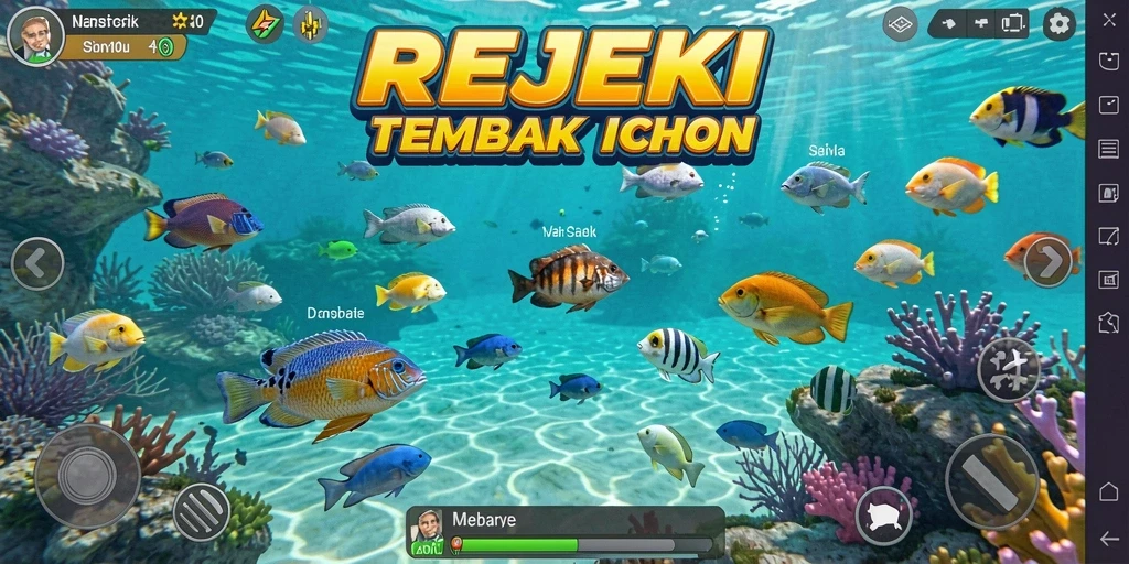 Tangkapan layar gameplay Tembak Ikan yang menarik dan seru.