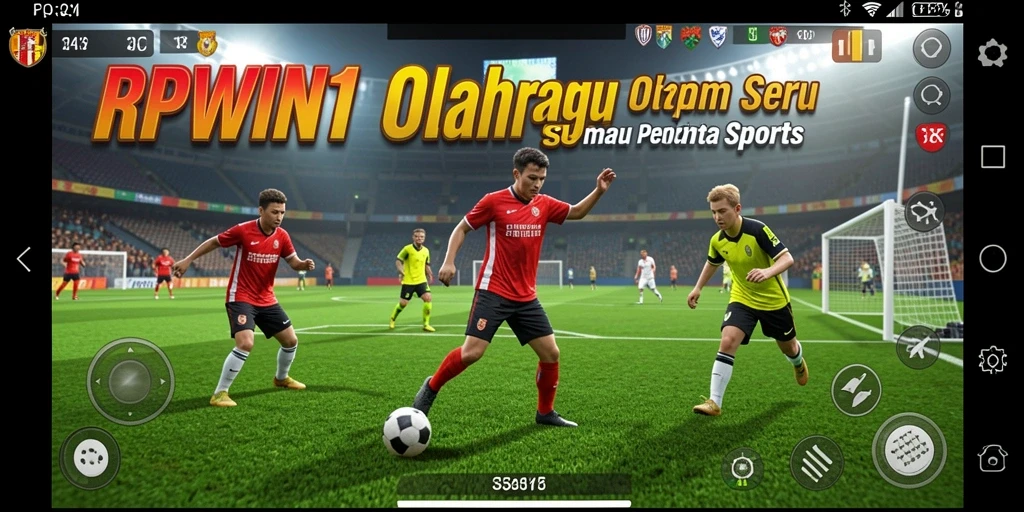 Screenshot gameplay RPWIN1 menampilkan aksi olahraga yang seru dan grafis menakjubkan.
