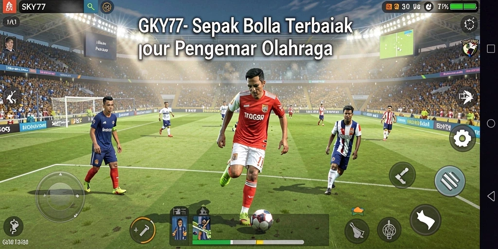Gameplay seru di SKY77 dengan aksi sepak bola yang mendebarkan.