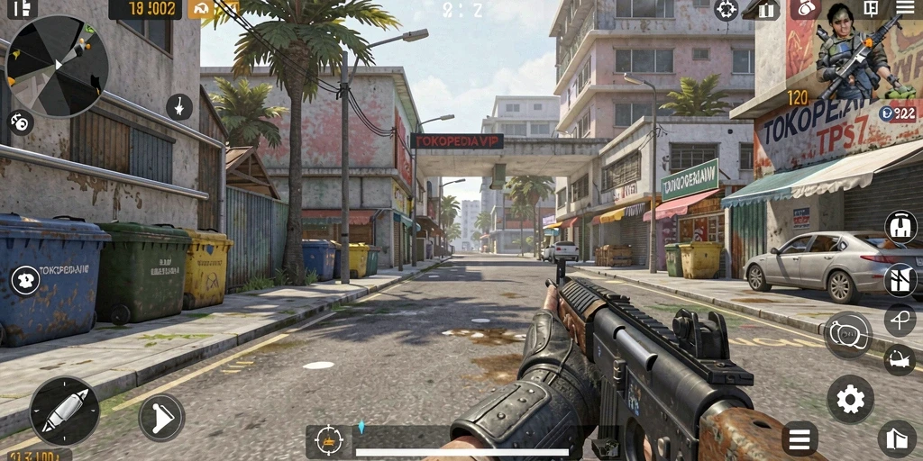 Screenshot gameplay TOKOPEDIAVIP menampilkan aksi seru belanja dan tantangan.