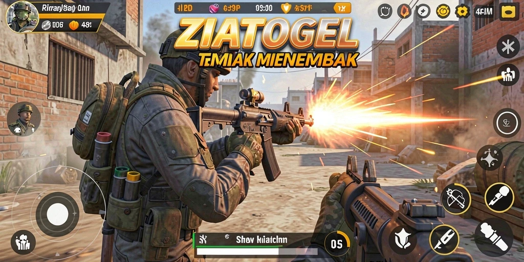 Gameplay ZIATOGEL yang mendebarkan dalam pertempuran tim.